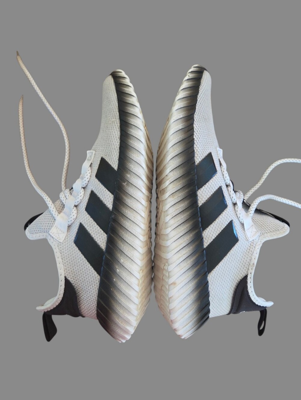 Adidas Kaptir 3.0 Sneaker Cushy Cloudfoam 9.5 Men's White Black Gray 2024